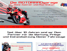 Tablet Screenshot of diemotorradgarage.de